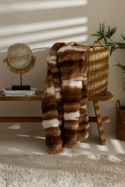 Karaca Rabbit Braun Sherpa Decke 130x150 Kahverengi Discount
