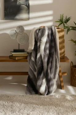 Karaca Rabbit Graue Sherpa Decke 130x150 Gri New