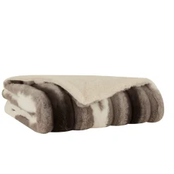 Karaca Rabbit Graue Sherpa Decke 130x150 Gri New