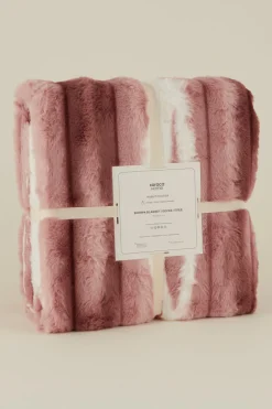 Karaca Rabbit Powder Sherpa Decke 150x200 Pudra Clearance