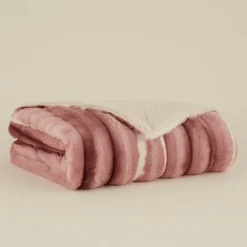 Karaca Rabbit Powder Sherpa Decke 130x150 Pudra