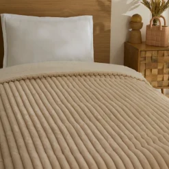Karaca Rabbit Sher Einzelbettdecke Beige Beıge