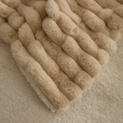 Karaca Rabbit Sher Einzelbettdecke Beige Beıge