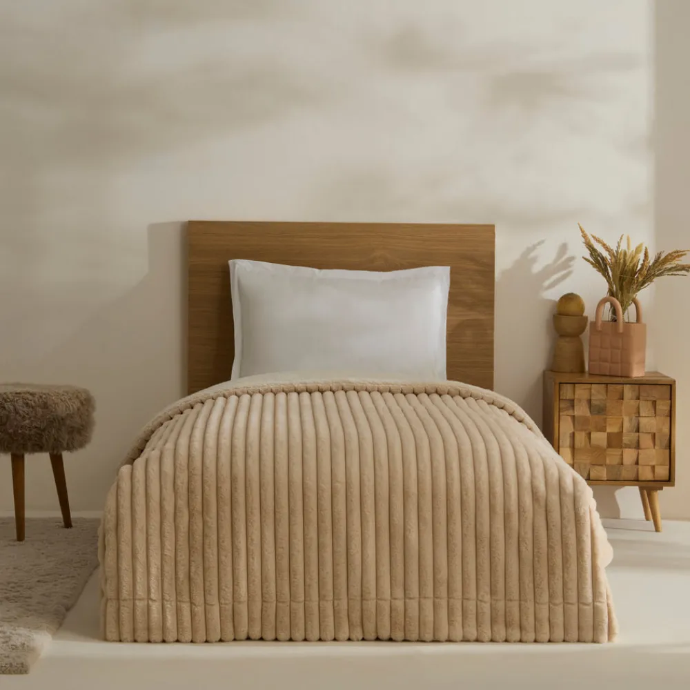 Karaca Rabbit Sherpa TV-Decke Beige Beıge Sale
