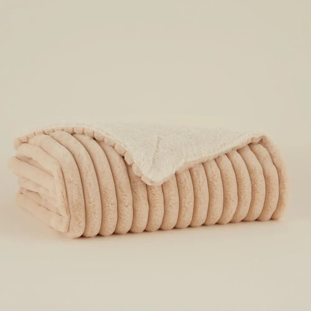 Karaca Rabbit Sherpa TV-Decke Beige Beıge Sale