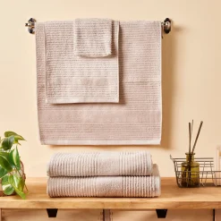 Karaca Rachel Supreme Badetuch, Beige, 100x150 cm Beıge01