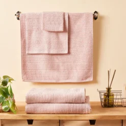 Karaca Rachel Supreme Badetuch, Hellrosa, 100x150 cm Rosa01 Hot