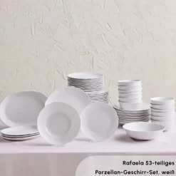 Karaca Rafaela 53-Teiliges 12-Personen Geschirrset Weıß01 Sale