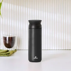 Karaca Rainbow Steel Auslaufsichere Thermoskanne 500 Ml Schwarz Schwarz01 Hot