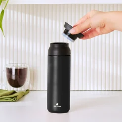 Karaca Rainbow Steel Auslaufsichere Thermoskanne 500 Ml Schwarz Schwarz01 Hot