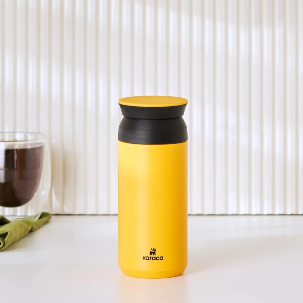 Karaca Rainbow Steel Auslaufsichere Thermoskanne 350 Ml Gelb Discount