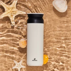 Karaca Rainbow Steel Auslaufsichere Thermoskanne 500 Ml Creme Creme01 Clearance