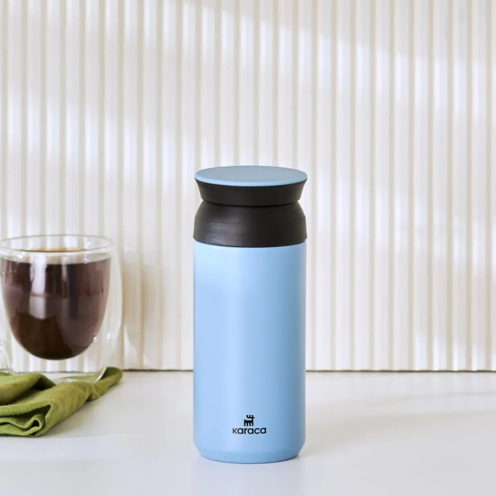 Karaca Rainbow Steel Auslaufsichere Thermoskanne 350 Ml Blau Blau01 New