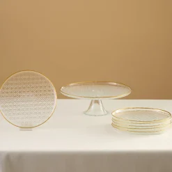 Karaca Rattan 7-teiliges Kuchenset Gold New