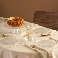 Karaca Rattan 7-teiliges Kuchenset Gold New