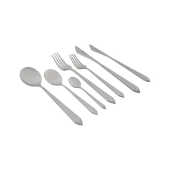 Karaca Rebellion 84-teiliges Edelstahl-Besteckset für 12 Personen, Silber Sale
