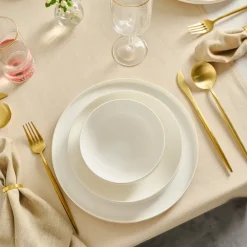 Karaca Red Carpet Collection Stream Bone Merope 53-teiliges 12-Personen Geschirrset Gold Hot