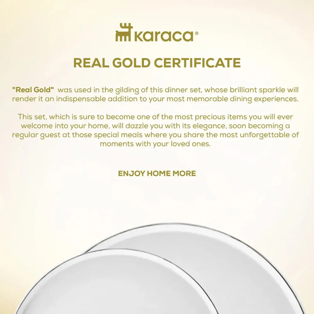 Karaca Red Carpet Collection Streamline Sunset Platinum 59-teiliges Geschirr für 12 Personen Platın Discount