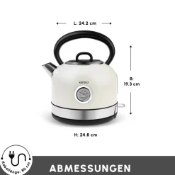 Karaca Retro 2202 Wasserkocher 2200W Creme Sale