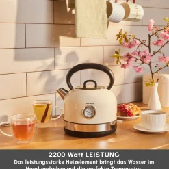 Karaca Retro 2202 Wasserkocher 2200W Creme Sale