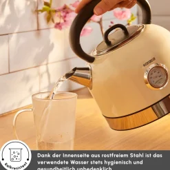 Karaca Retro 2202 Wasserkocher 2200W Creme Sale