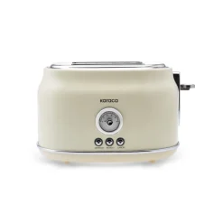Karaca Retro Cremefarbenes Toaster Creme01 New