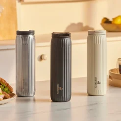 Karaca Rimo Auslaufsicherer Edelstahl-Thermos 600 ml Creme Sale