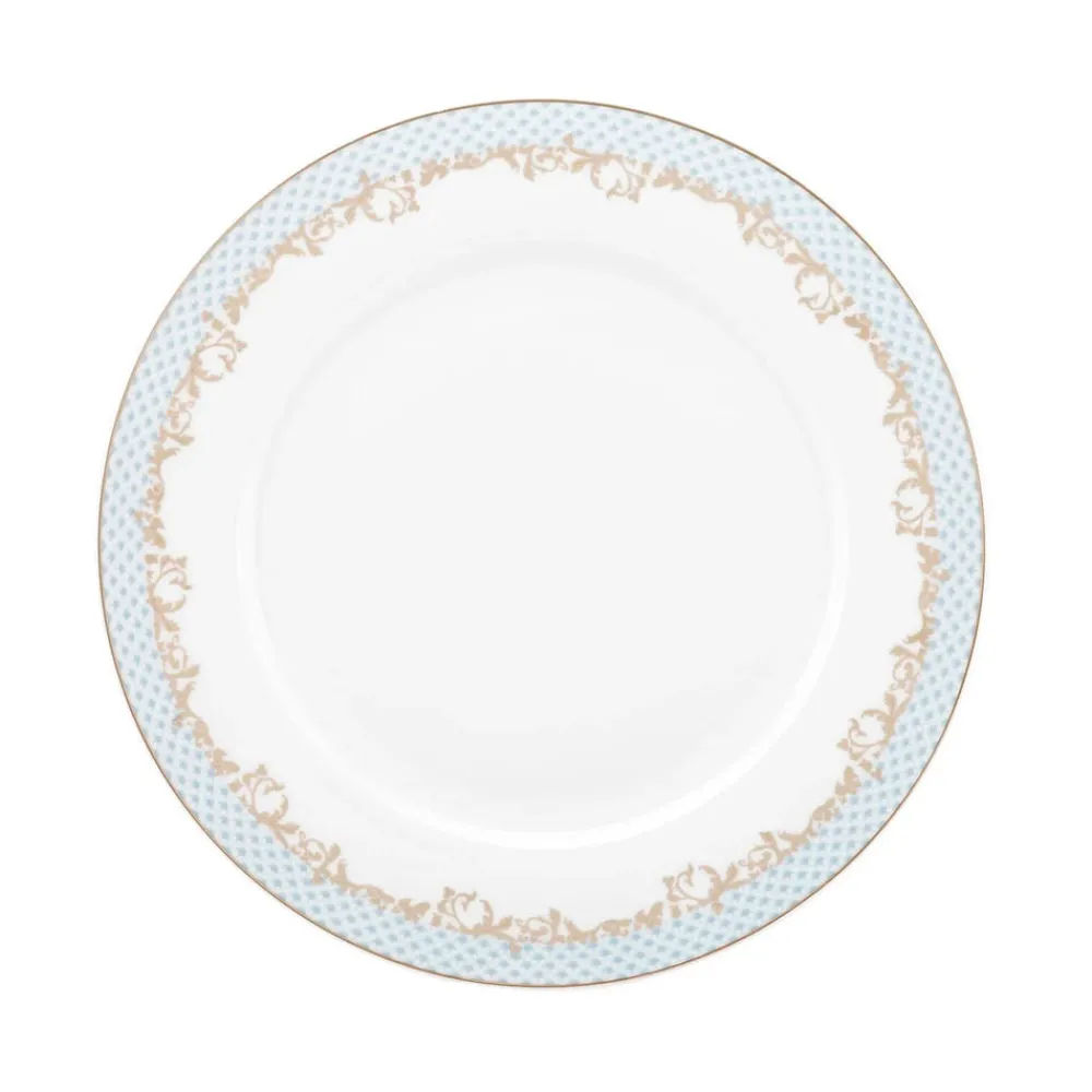 Karaca Rocco 56 Teilig New Generation Bone Geschirrset für 12 Personen Blau01 Sale