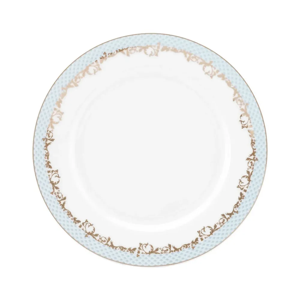 Karaca Rocco 56 Teilig New Generation Bone Geschirrset für 12 Personen Blau01 Sale