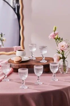 Karaca Rocco 6-Teili Kaffeehausgläser Platin Platın Online