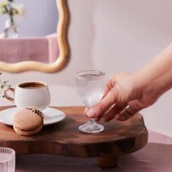 Karaca Rocco 6-Teili Kaffeehausgläser Platin Platın Online