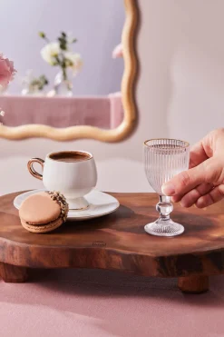 Karaca Rocco 6-Teilige Kaffeehausgläser Gold Discount