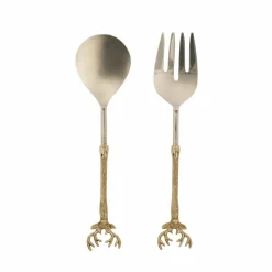 Karaca Roe Gold Service Löffel und Gabelset Sale