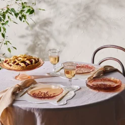 Karaca Rote Lavendel 7-teiliges Kuchenset Kahverengi New