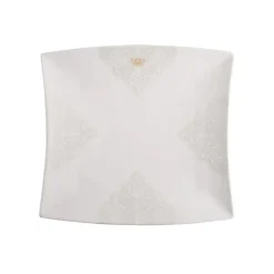 Karaca Royal Bee 32 teiliges Frühstücksset und Servierschalen Quadrat Weıß01 Sale