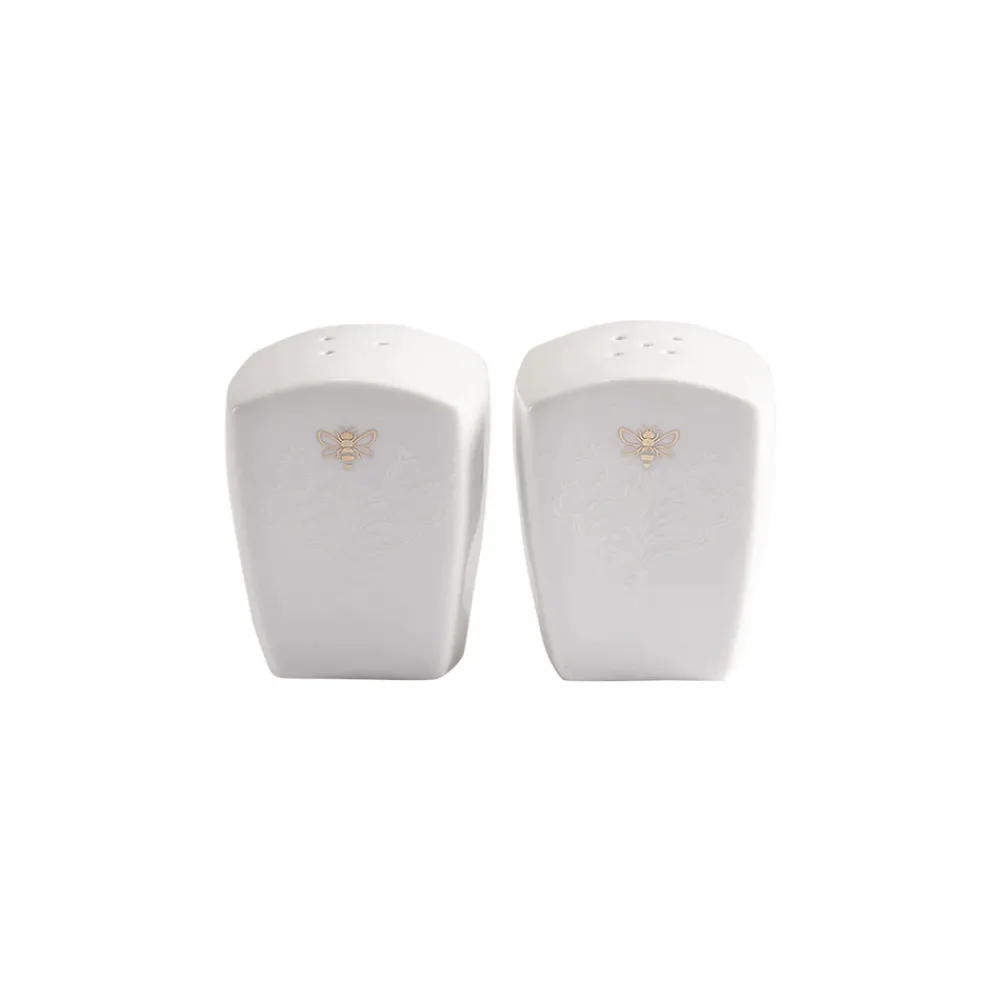 Karaca Royal Bee 32 teiliges Frühstücksset und Servierschalen Quadrat Weıß01 Sale