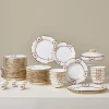 Karaca Royal Bone China Elizabeth 55-teiliges Tafelservice für 12 Personen, Gold Clearance