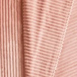 Karaca Ruby Stripe Wellsoft Einzel Decke, Rosa Hot