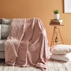 Karaca Ruby Stripe Wellsoft Doppel Decke, Rosa Best