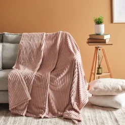 Karaca Ruby Stripe, Wellsoft TV-Decke, Rosa Best