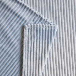 Karaca Ruby Stripe Wellsoft Einzel Decke, Blau Hot