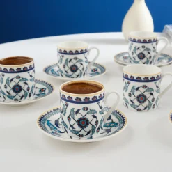 Karaca Rumi Kaffeetassenset für 6 Personen, 80 ml Multıfarben Sale