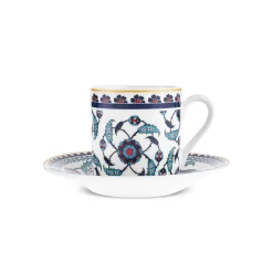 Karaca Rumi Kaffeetassenset für 6 Personen, 80 ml Multıfarben Sale