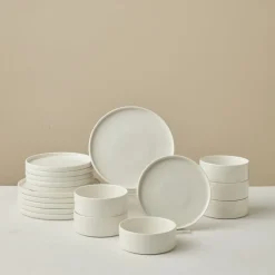 Karaca Salvare Diamond 18-teiliges Bone China-Geschirrset für 6 Personen, weiß Weıß01 Best