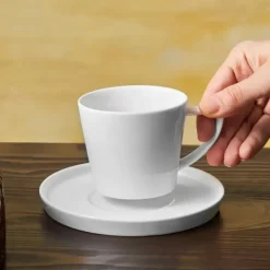 Karaca Salvare für 6 Personen Teetasse und Untertasse Set, 12 Teilig, New Generation Bone, 260 ml, Weiß Weıß01 Clearance