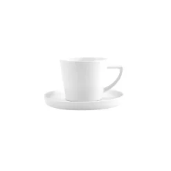 Karaca Salvare für 6 Personen Teetasse und Untertasse Set, 12 Teilig, New Generation Bone, 260 ml, Weiß Weıß01 Clearance