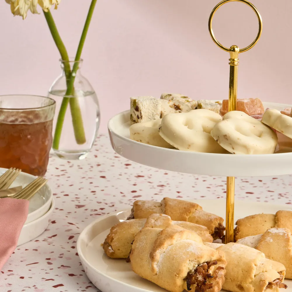 Karaca Salvare 2-stöckige Kuchenetagere, weiß Weıß Clearance