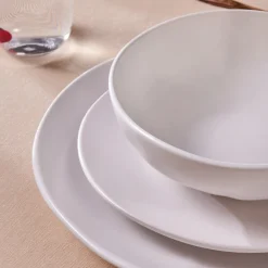 Karaca Scarlet 18-teiliges Tafelservice für 6 Personen Weıß01 Clearance