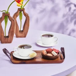 Karaca Seashell 200 ml Teetasse für 6 Personen Farblös Hot