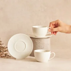 Karaca Seashell 200 ml Teetasse für 6 Personen Farblös Hot